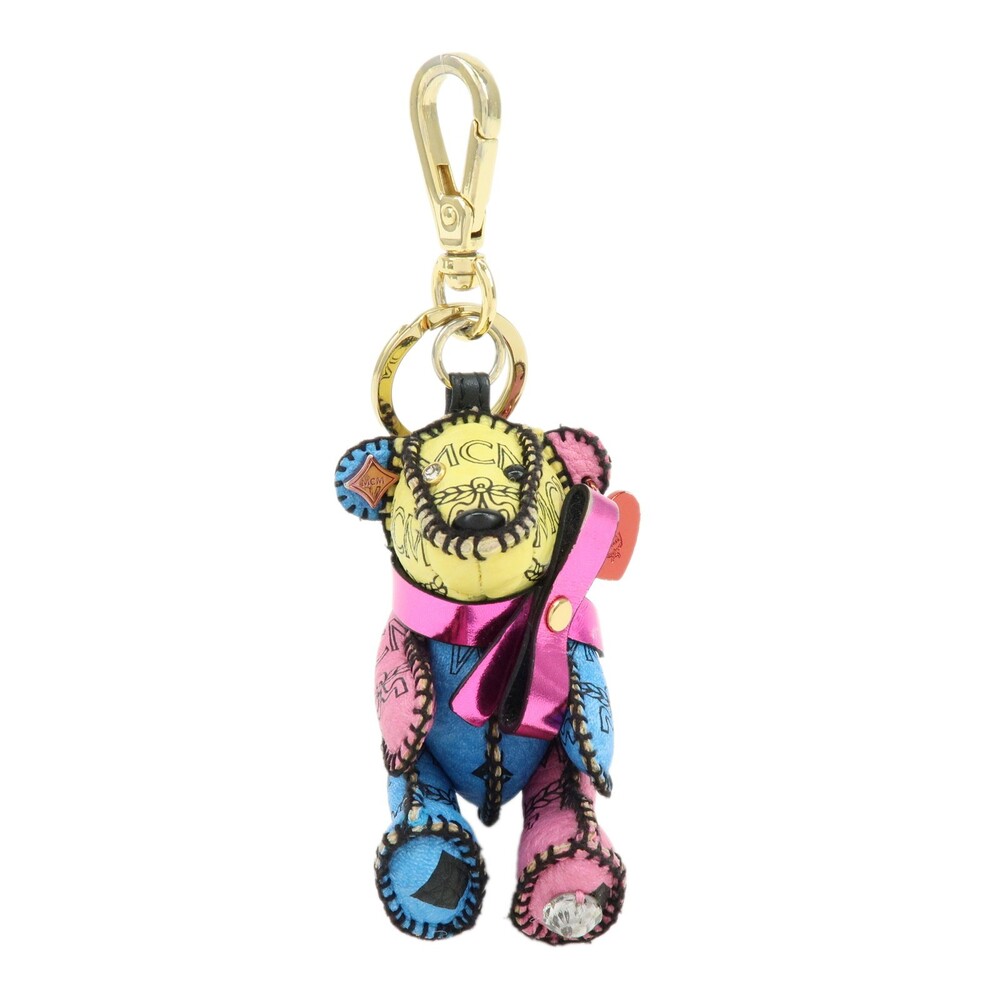 Mcm Visetos Bear Leather Bag Charm Key #365255M17B